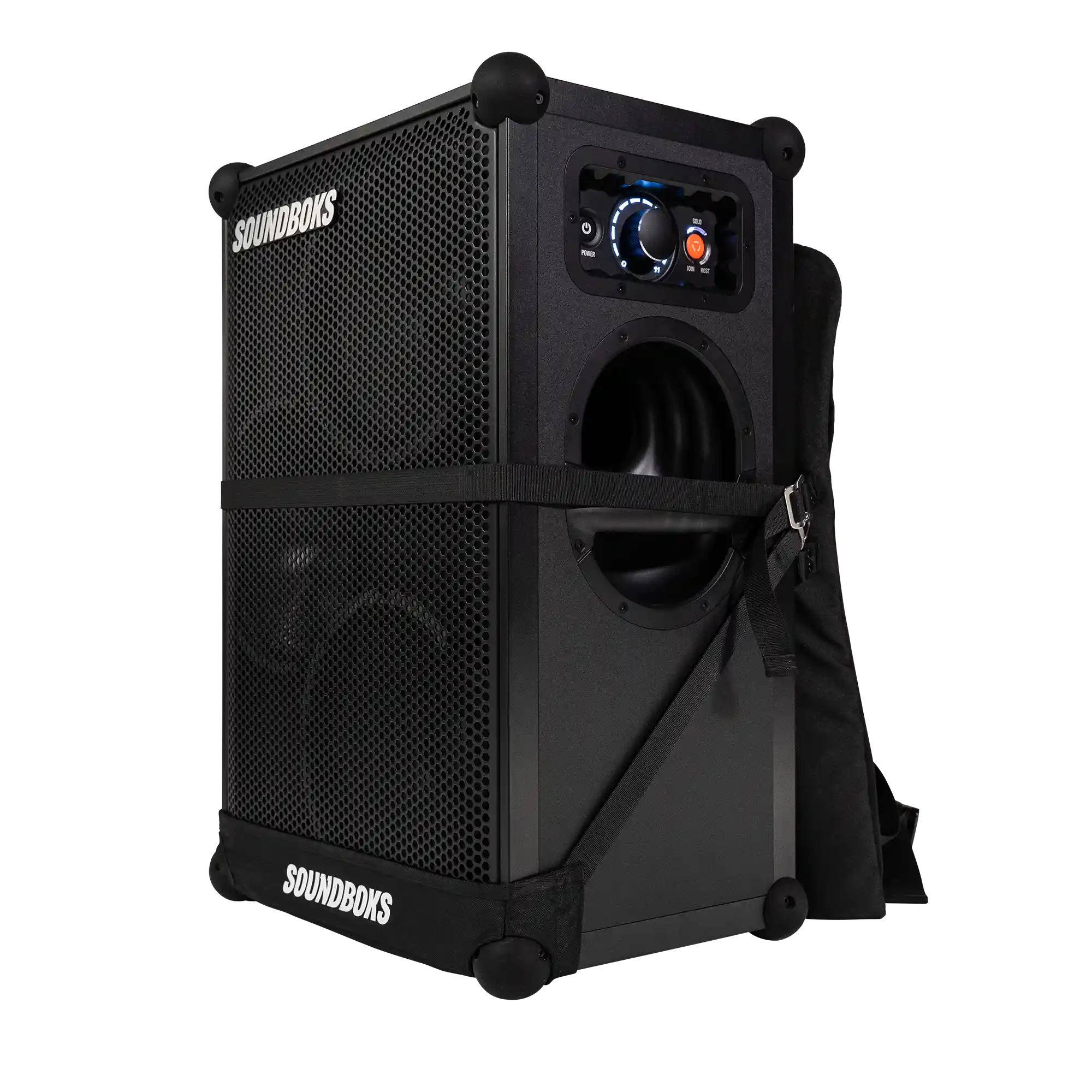 Black Soundboks 4 in THE BACKPACK